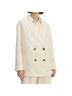 Everlane 100% Flax 100% Cotton Solid Ivory Blazer Size 16 - photo 3