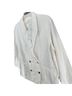 Everlane 100% Flax 100% Cotton Solid Ivory Blazer Size 16 - photo 16