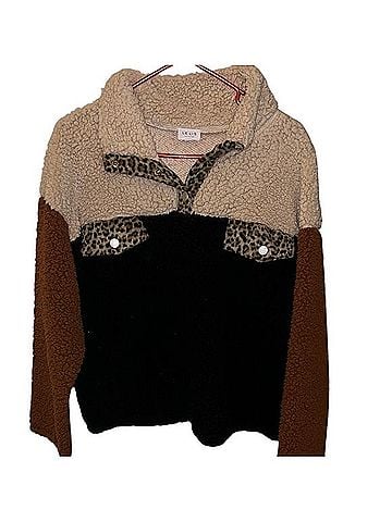 Le Lis Pullover Sherpa Long Sleeve T-Shirt (view 1)