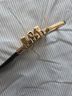 Michael Kors 100% Leather Animal Print Black Gold Belt Size S - photo 5