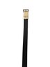 Michael Kors 100% Leather Animal Print Black Gold Belt Size S - photo 2