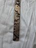Michael Kors 100% Leather Animal Print Black Gold Belt Size S - photo 8