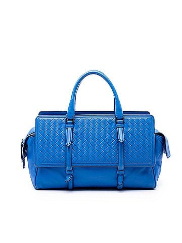 Bottega Veneta Medium Nappa Intrecciato Monaco Satchel (view 1)