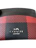 Coach 100% Coated Canvas Plaid Red Black Silver Card Holder  One size - photo 16