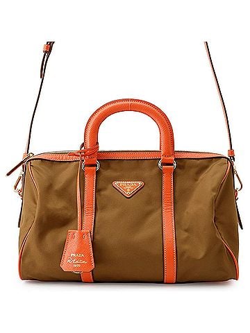 Prada Prada Triangle Handbag, Nylon Leather, PRADA 2-way Shoulder Bag, (view 1)