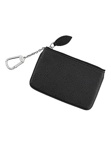 Louis Vuitton Louis Vuitton Monogram Mahina Pochette Clé M69532 Wallet/Coin Case, Black. coin purse, wallet. (view 1)