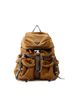 Prada Brown Prada Triangle Backpack Nylon Leather 2VZ117 PRADA Handbag One size - photo 1