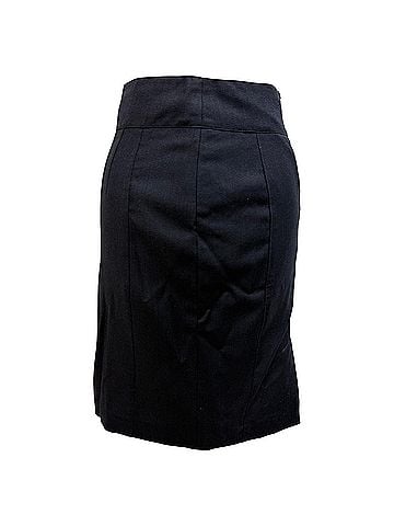Burberry Burberry London Pencil Skirt in Black Virgin Wool (view 1)