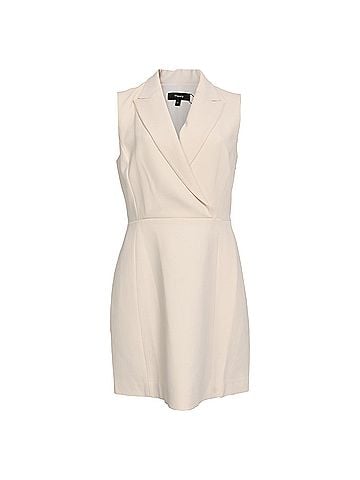 Theory Theory Blazer Mini Dress in White Triacetate (view 1)