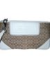 Coach 100% Canvas Print Brown White Wristlet One size - photo 1