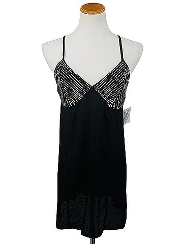 babydoll grunge dress Free People 2015 NWT Black Beaded Mini Slip | Fairy Indie Sleaze Dark Romance Whimsigoth Casual Dress Bottega Veneta