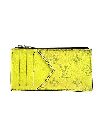 Louis Vuitton LOUIS VUITTON Taigarama Coin Card Holder, Jaune Yellow, Silver Hardware, M30320, Wallet/Coin Case, Fragment Men's (view 1)