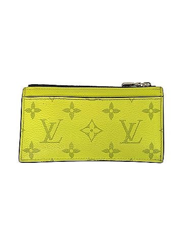 Louis Vuitton LOUIS VUITTON Taigarama Coin Card Holder, Jaune Yellow, Silver Hardware, M30320, Wallet/Coin Case, Fragment Men's (view 2)