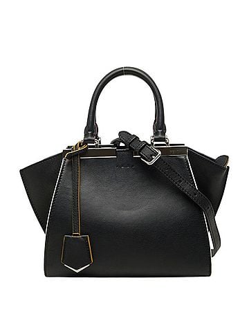 Fendi Fendi Petite Trois Jours Handbag 2-Way Shoulder Bag 8BH333-5C3 Black Leather Women's FENDI (view 1)