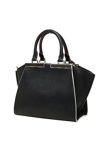 Fendi Fendi Petite Trois Jours Handbag 2-Way Shoulder Bag 8BH333-5C3 Black Leather Women's FENDI (view 2)