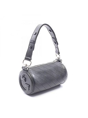 Gucci Gucci Blondie Shoulder Bag/Handbag, Leather, Women's, Black, 760170 (view 2)