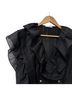 Sandro Solid Black Blouse Size XL - photo 5