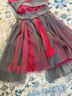 BCBGMAXAZRIA 100% Silk 100% Polyester Red Gray Cocktail Dress Size 2 - photo 3