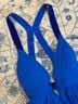 Cache 100% Silk 100% Acetate Blue Romper Size 8 - photo 3