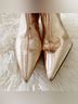 Arezzo 100% Leather Solid Gold Boots Size 6 - photo 4