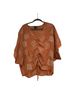 Daytrip Floral Orange Short Sleeve Blouse Size L - photo 1