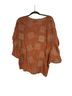 Daytrip Floral Orange Short Sleeve Blouse Size L - photo 2