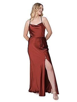 revelry bridesmaid dresses coupon Women's On Sale Up To 90% Off Retail Vintage 1970s Peach Peplum Finished size Yellow/white Style:VAR03175 Satin dress