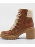 Universal Thread 100% Faux Leather Brown Ivory Boots Size 10 - photo 5