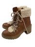 Universal Thread 100% Faux Leather Brown Ivory Boots Size 10 - photo 6