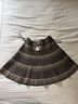 BCBGMAXAZRIA Stripes Black Tan Casual Skirt Size L - photo 8