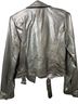 Zara Silver Faux Leather Jacket Size S - photo 2