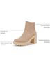 ZBY Multi Color Tan Ankle Boots Size 10 - photo 4
