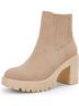 ZBY Multi Color Tan Ankle Boots Size 10 - photo 3