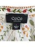 CeCe 100% Cotton Floral White Orange Green Casual Dress Size L - photo 3