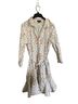 CeCe 100% Cotton Floral White Orange Green Casual Dress Size L - photo 1