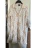 CeCe 100% Cotton Floral White Orange Green Casual Dress Size L - photo 6