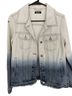 Miss Me 100% Cotton Stars Tie-dye Blue White Denim Jacket Size S - photo 1