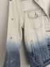 Miss Me 100% Cotton Stars Tie-dye Blue White Denim Jacket Size S - photo 5