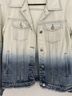 Miss Me 100% Cotton Stars Tie-dye Blue White Denim Jacket Size S - photo 15