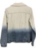 Miss Me 100% Cotton Stars Tie-dye Blue White Denim Jacket Size S - photo 2