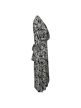 BA&SH Ba&amp;Sh Printed Midi Wrap Dress in Black Viscose (view 2)