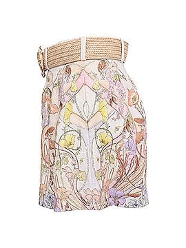 Zimmermann Zimmermann Jeannie Belted Shorts in Floral-Print Linen (view 2)