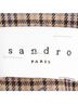 Sandro 100% Synthetic Tan Sandro Plaid Double-Breasted Coat in Beige Polyester Size 6 - photo 4