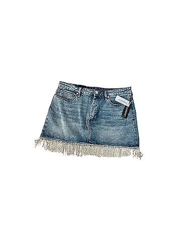 Blank NYC Mini Skirt in Bright Moments Denim Skirt (view 1)