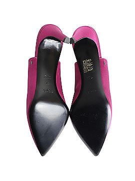 aeydē Aeyde Sylvie Mules in Pink Satin (view 2)