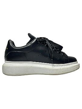Alexander McQueen Alexander McQueen Oversized Sneakers in Black Calf Leather (view 1)