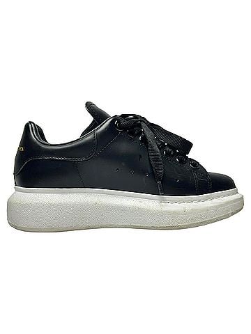 Alexander McQueen Alexander McQueen Oversized Sneakers in Black Calf Leather (view 1)
