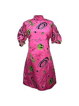 Miu Miu Miu Miu 2017 Space Print Dress in Pink Silk (view 1)