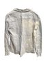 Pure Collection 100% Linen Tie-dye Blue White Long Sleeve Button-Down Shirt Size 12 - photo 2