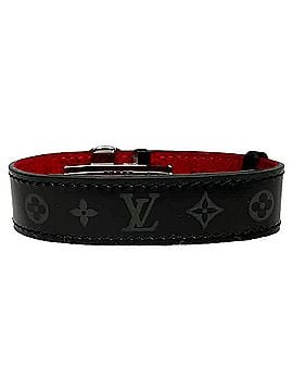 Louis Vuitton Louis Vuitton Rouge Mongram Eclipse Canvas Reversible Hinge Bracelet in Black Leather (view 1)